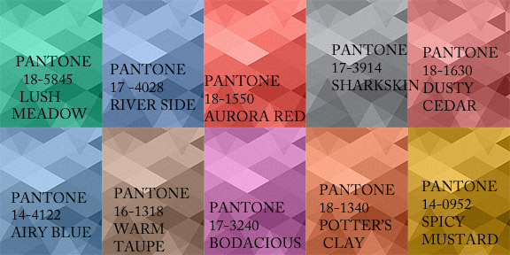 Pantone Fall/Winter 2016